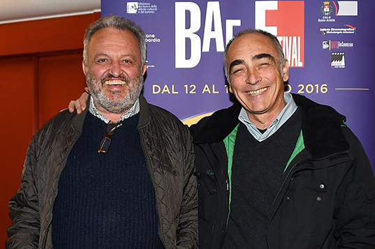 Steve Della Casa Direttore Artistico B.A. Film Festival e Alessandro Boschi