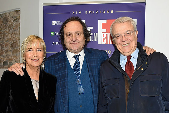 Piera Detassis direttrice di CIAK  e Paolo Mereghetti giornalista con Gigi Farioli Sindaco di Busto Arsizio
