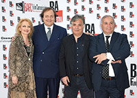 Gigi Farioli Sindaco di Busto Arsizio e Alessandro Munari Presidente B.A.Film Factory con Dadda e Mario Consorte