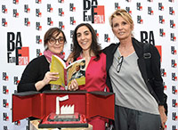 Paola Poli Vice Direttore Artistico BAFF con Anna Prandoni e Samanta Cornaviera 