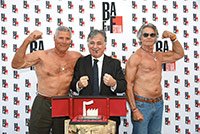 Pietro Torrisi e Renato Rossini con ,Alessandro Munari Presidente B.A.Film Factory.