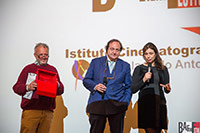 Steve Della Casa, Gianluigi Farioli, e Francesca Archibugi regista Premio Made in Italy BAFF 2015 – Città di Busto Arsizio – miglior film