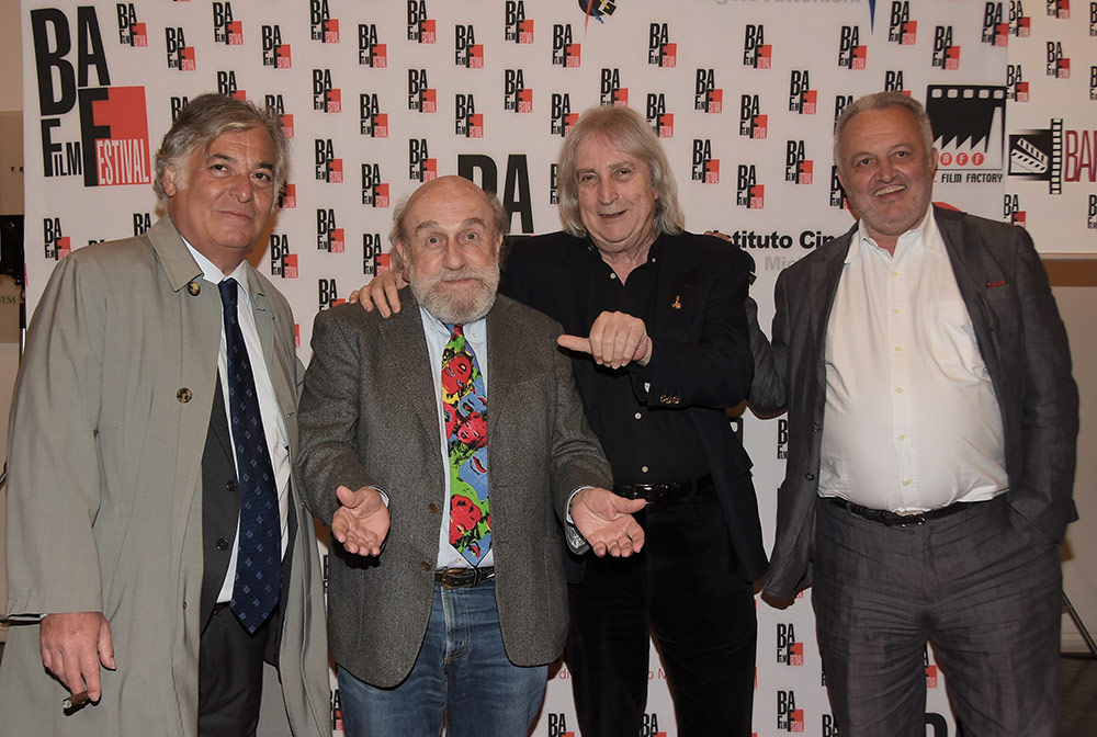 Enrico Vanzina,Alessandro Munari Pres.BAFF,Steve Della Casa Direttore Artistico BAFF,Enrico Beruschi