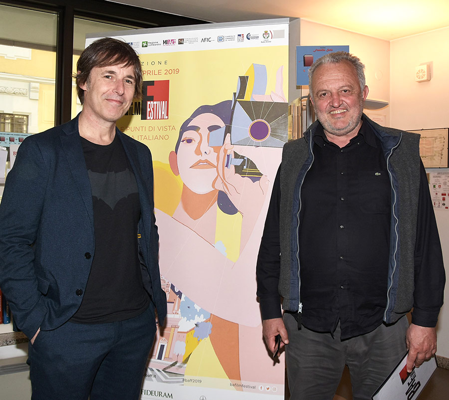 Steve Della Casa Direttore Artistico BAFF e Francesco Castelnuovo Sky Cinema